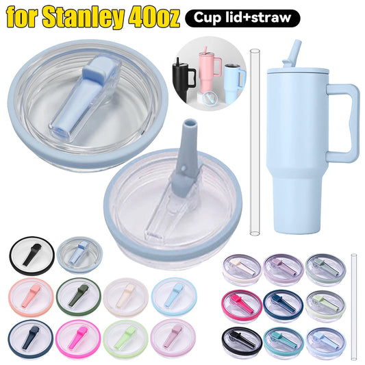 40oz Tumbler Flip Straw Lid Replacement for Stanley